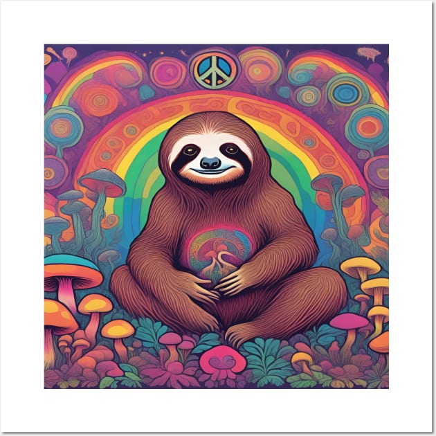 Sloths for Peace Wall Art by drumweaver